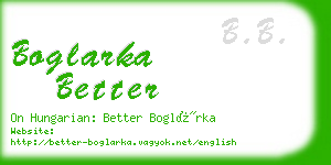 boglarka better business card